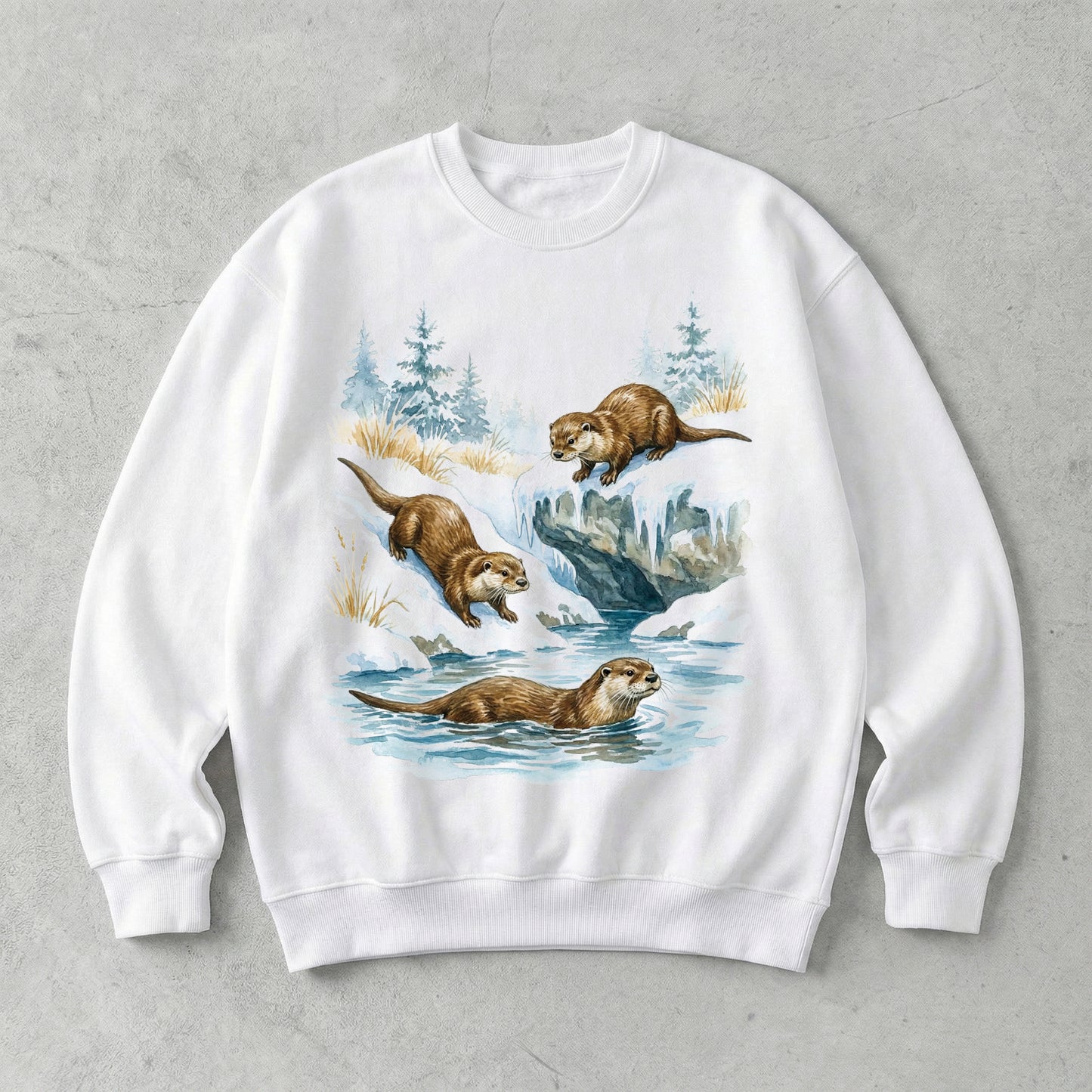 Playful Otters Sweatshirt