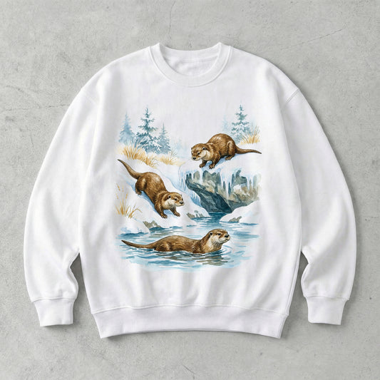 Playful Otters Sweatshirt