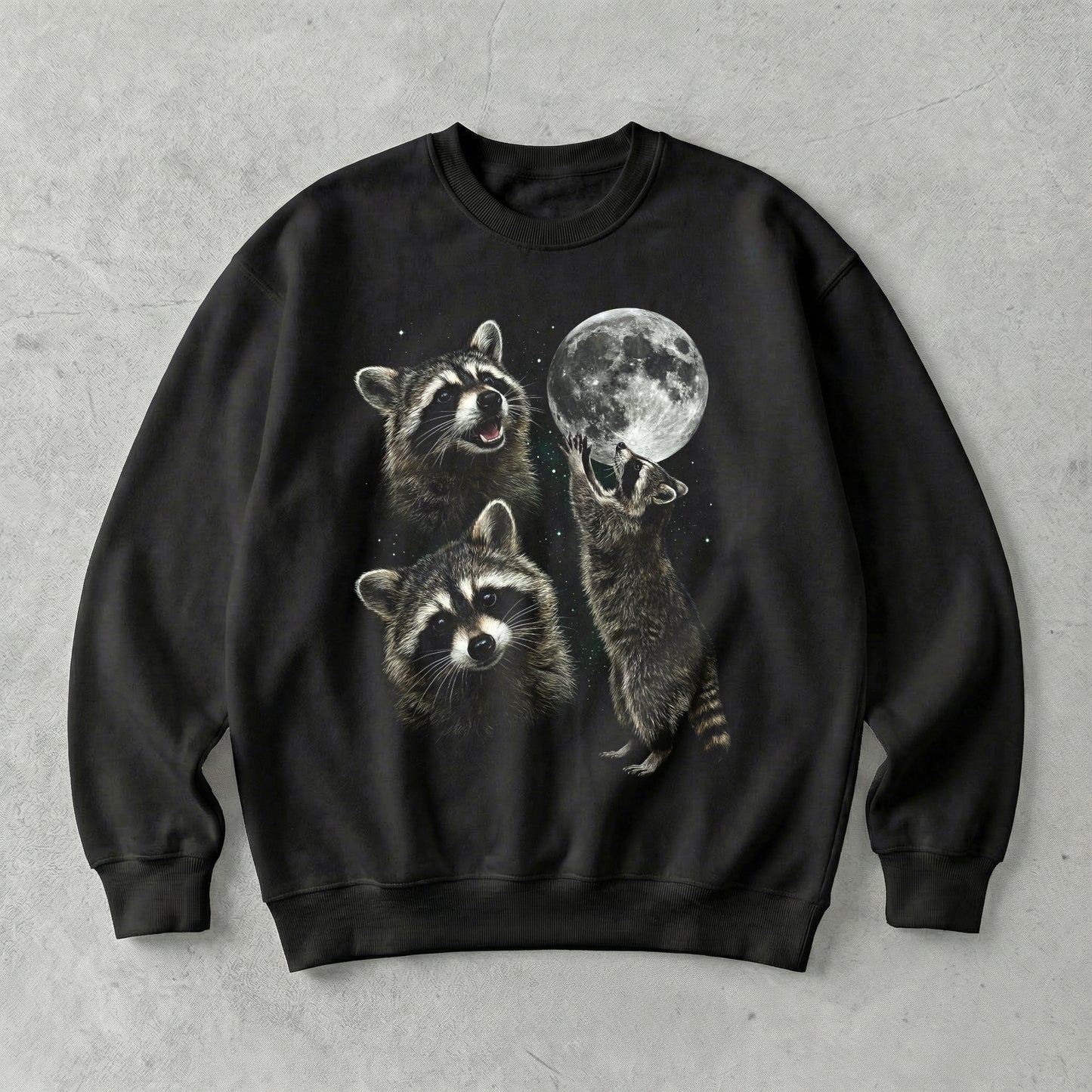 Moon Thief Raccoons Sweatshirt