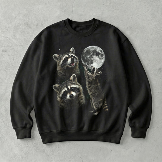 Moon Thief Raccoons Sweatshirt