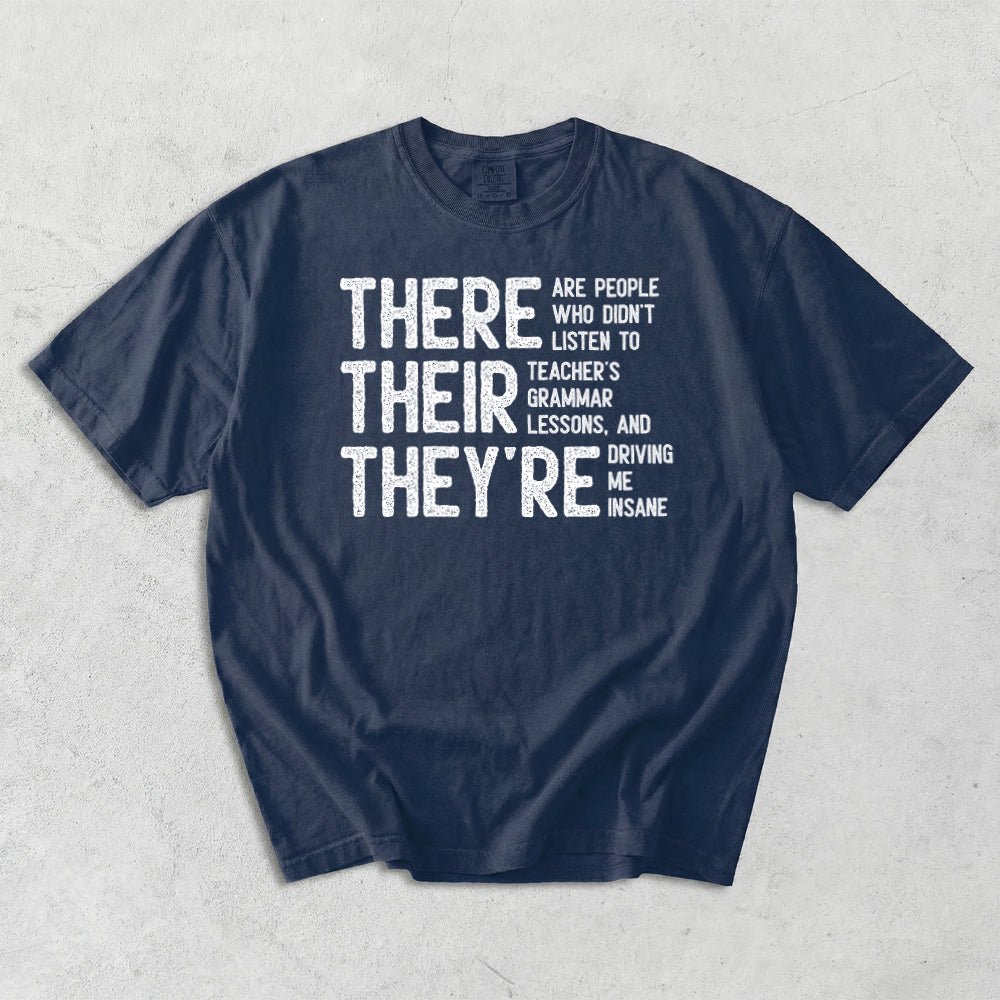 Grammar Funny English School Teacher Student Comfort Colors T-Shirt
