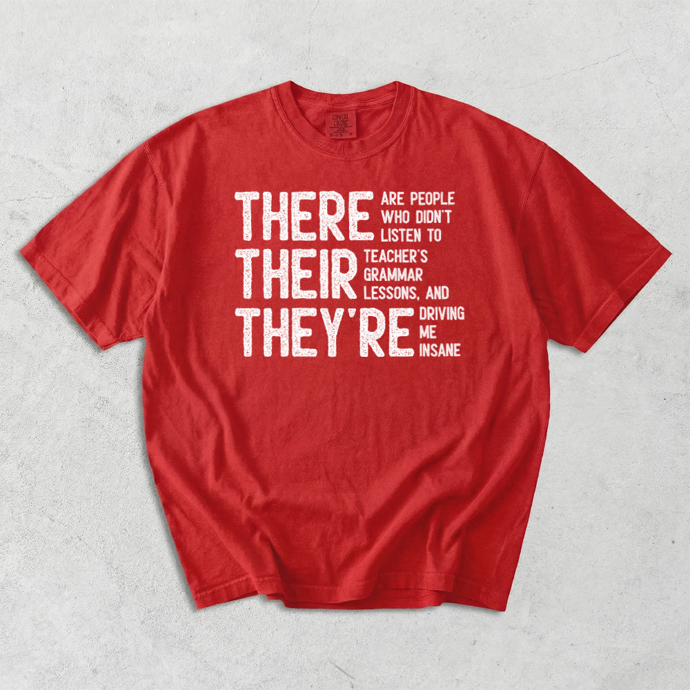 Grammar Funny English School Teacher Student Comfort Colors T-Shirt