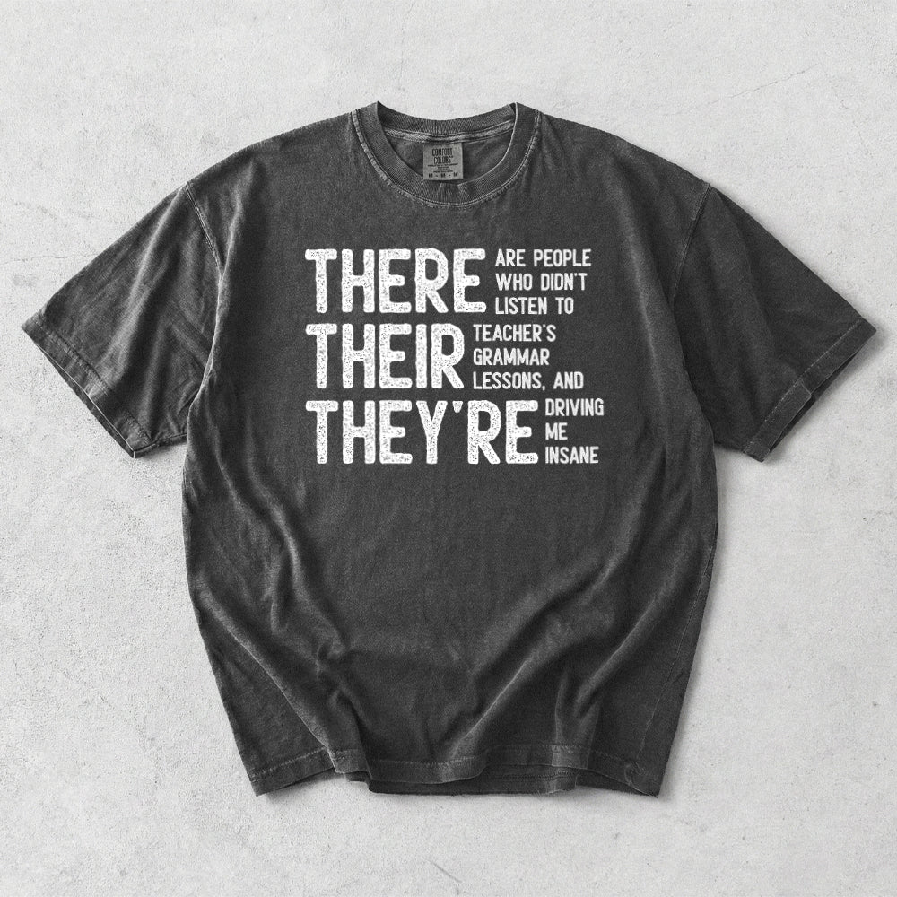 Grammar Funny English School Teacher Student Comfort Colors T-Shirt