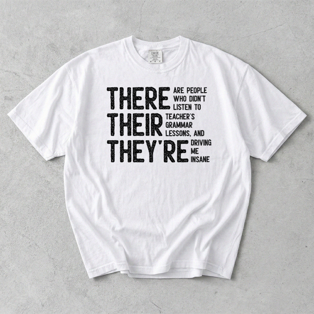 Grammar Funny English School Teacher Student Comfort Colors T-Shirt
