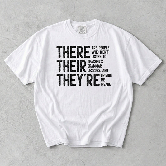 Grammar Funny English School Teacher Student Comfort Colors T-Shirt