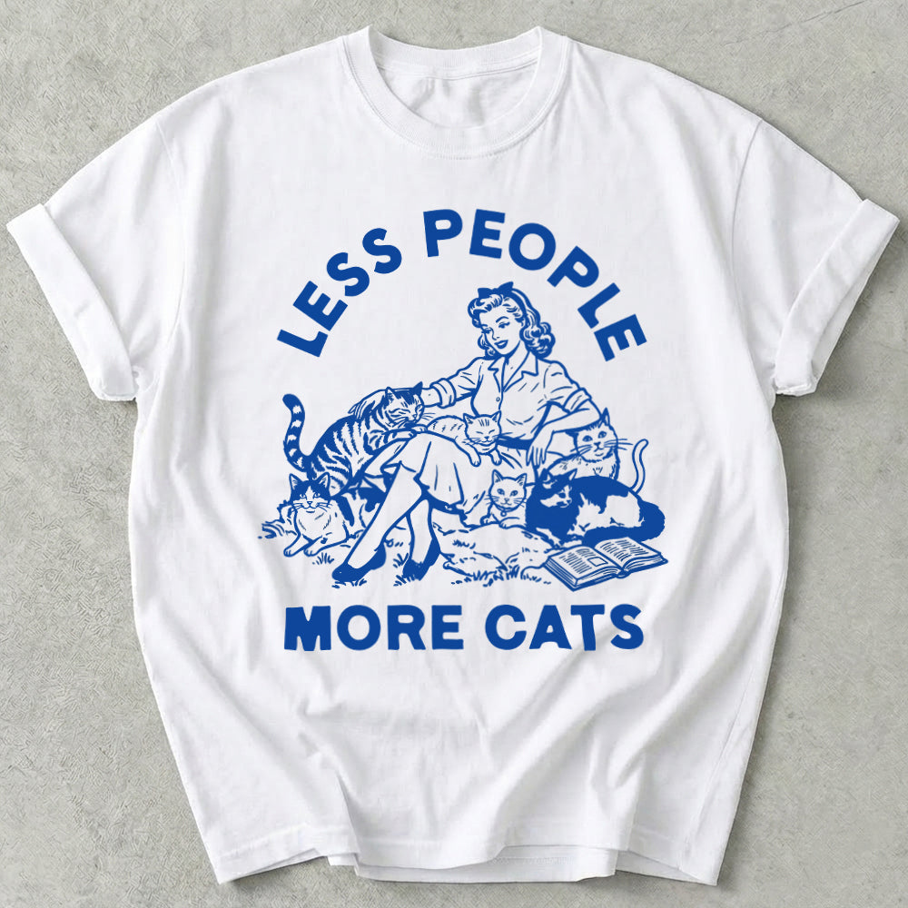 Less People More Cats Tee