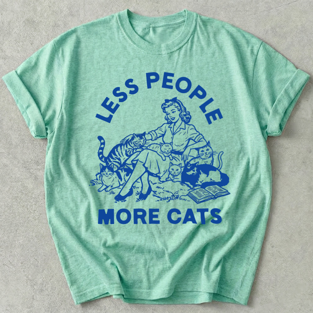 Less People More Cats Tee