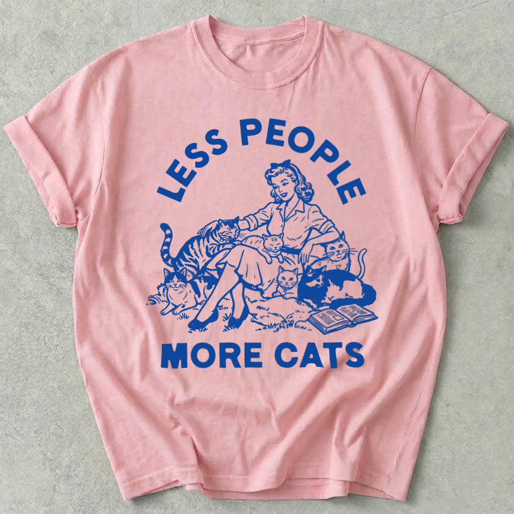 Less People More Cats Tee