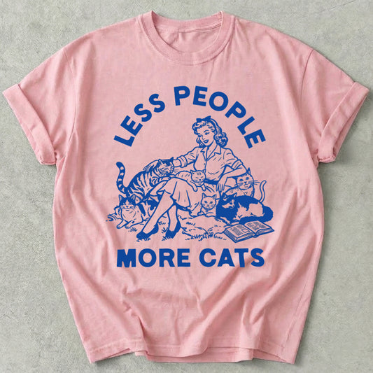 Less People More Cats Tee