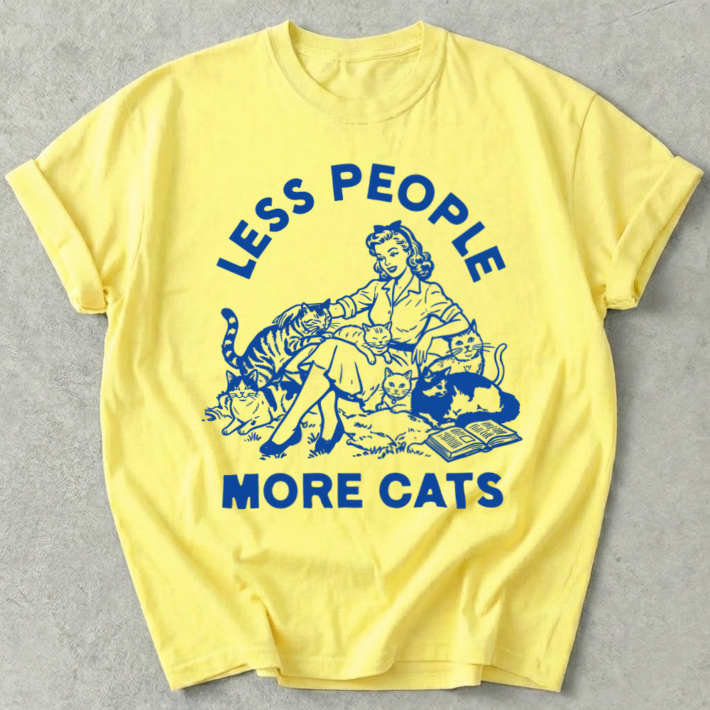 Less People More Cats Tee