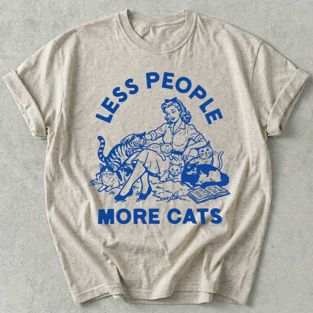 Less People More Cats Tee