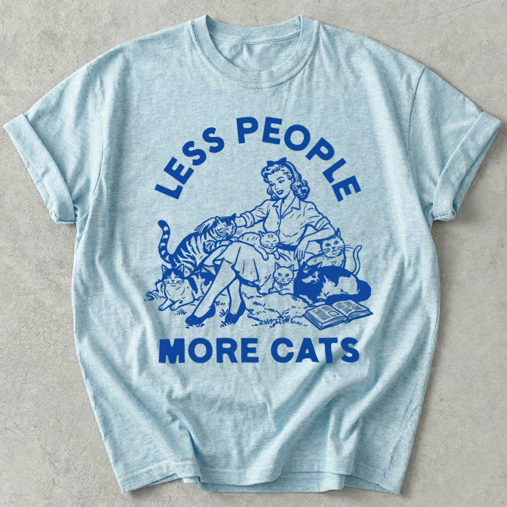Less People More Cats Tee