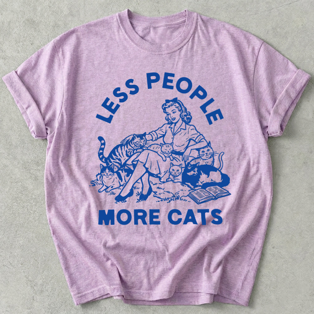 Less People More Cats Tee