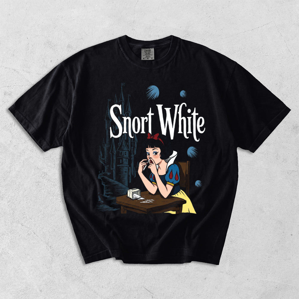 Snort White Comfort Colors T-Shirt