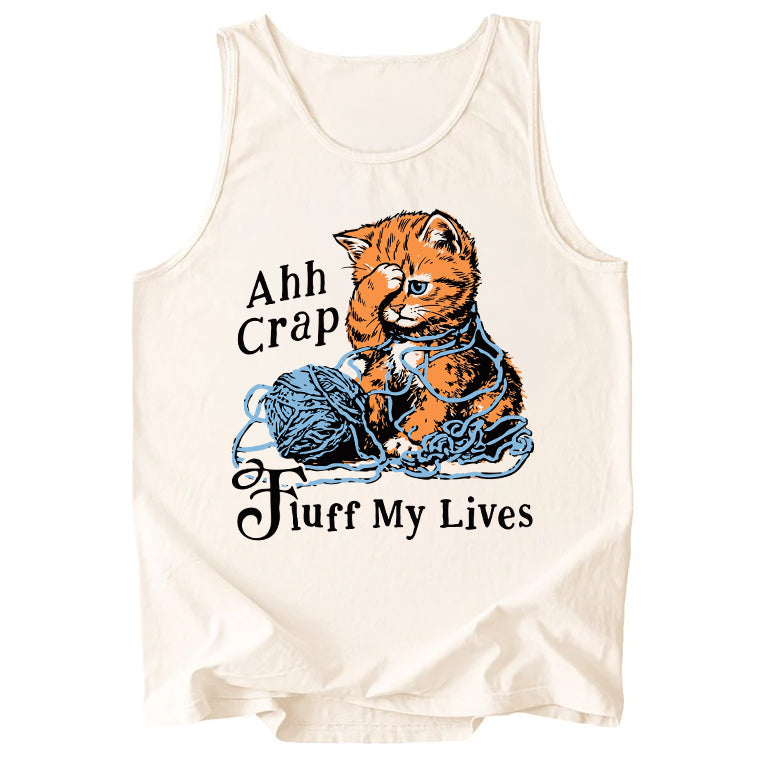 Fluff My Lives Tee Comfort Colors Tank Top