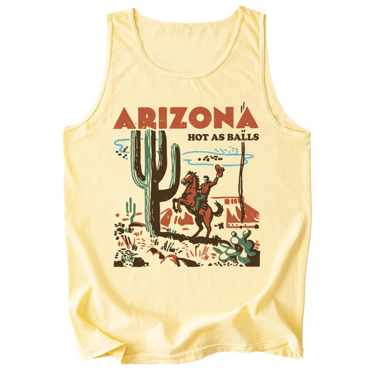 Arizona Hot As Balls Comfort Colors Tank Top