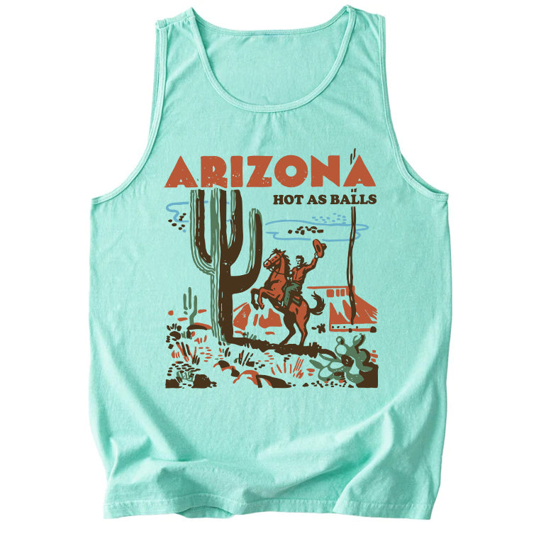 Arizona Hot As Balls Comfort Colors Tank Top