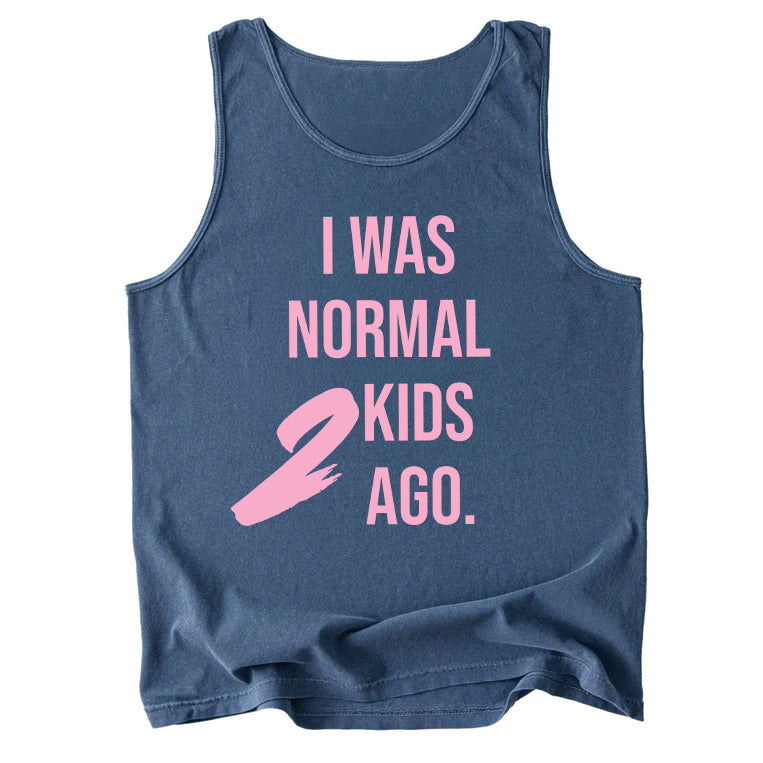 I Was Normal 2 Kids Ago Comfort Colors Tank Top