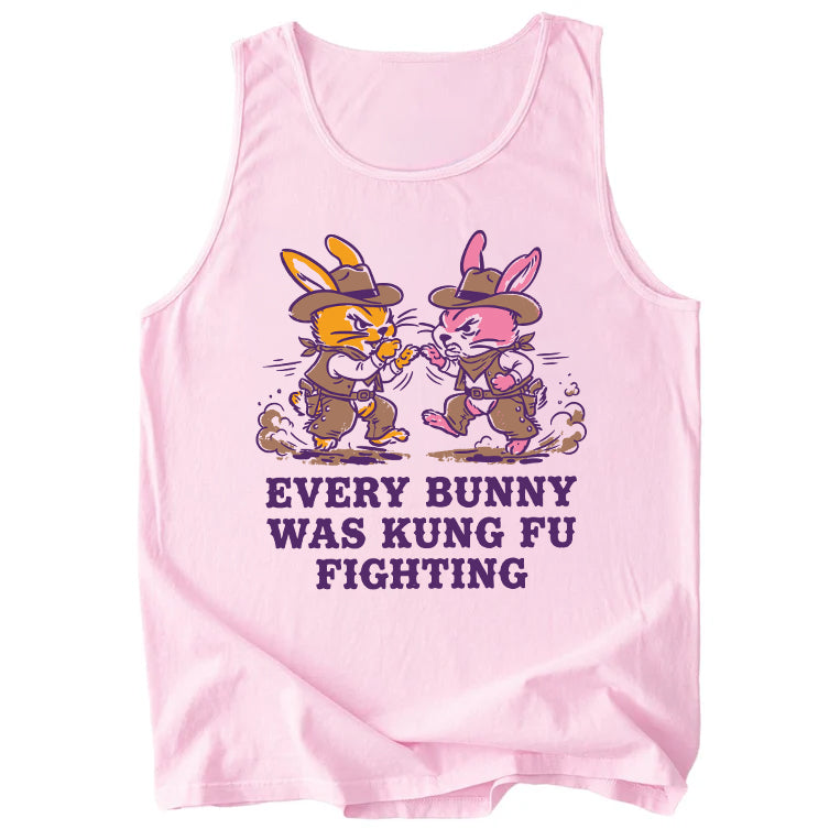 Every Bunny Was Kung Fu Fighting Comfort Colors Tank Top