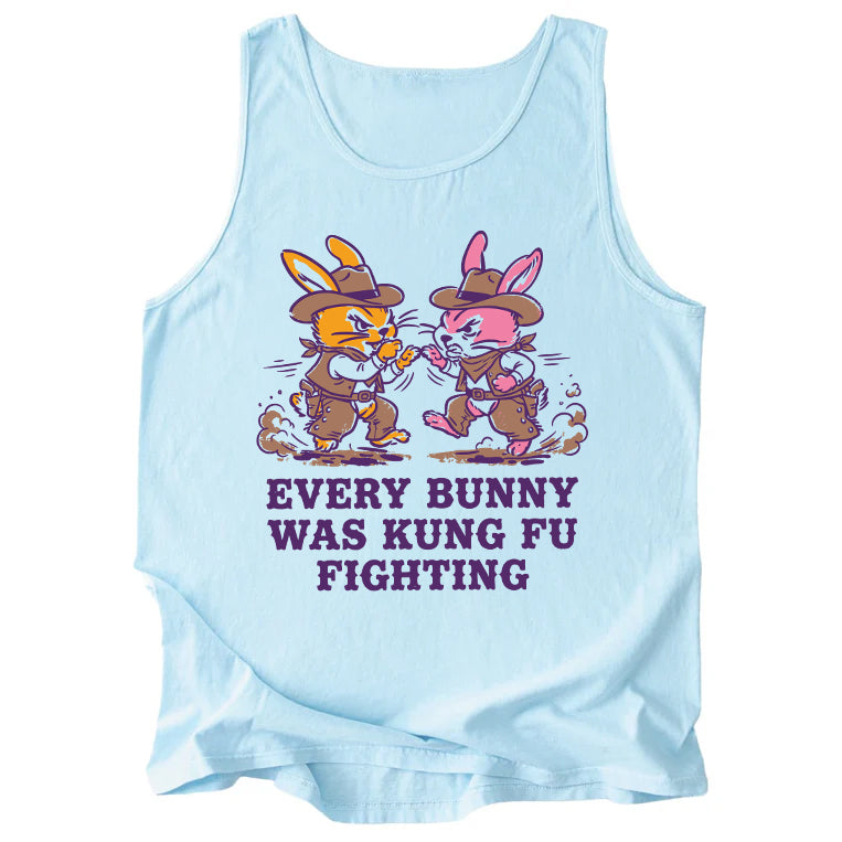 Every Bunny Was Kung Fu Fighting Comfort Colors Tank Top