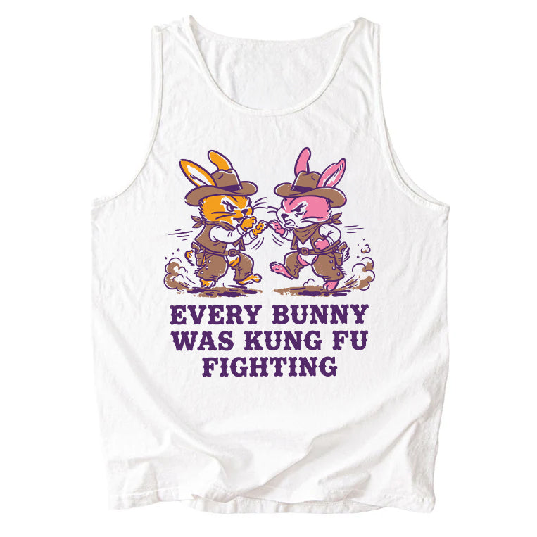 Every Bunny Was Kung Fu Fighting Comfort Colors Tank Top