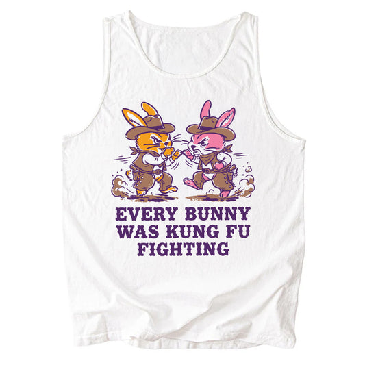 Every Bunny Was Kung Fu Fighting Comfort Colors Tank Top
