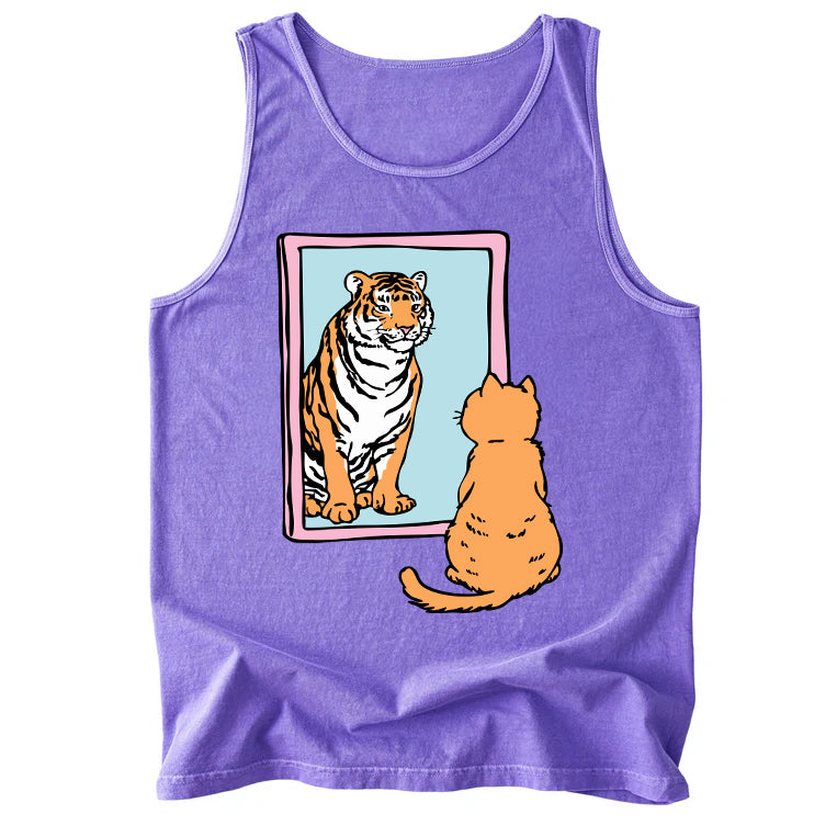 Tiger Kitty Comfort Colors Tank Top