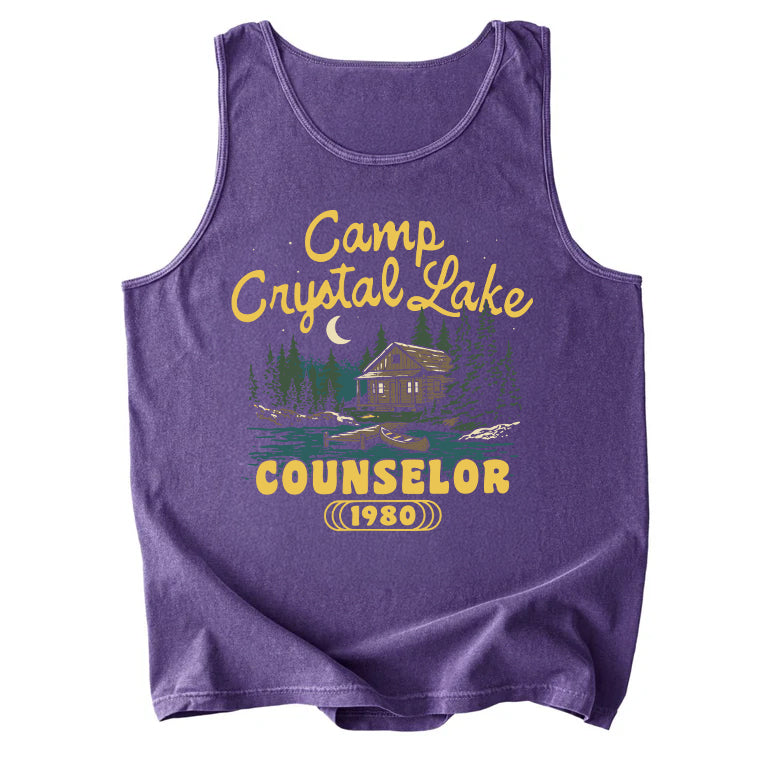 Camp Crystal Lake Counselor Comfort Colors Tank Top