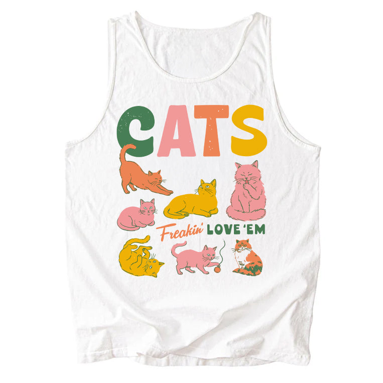 Cats Freakin' Love 'Em Comfort Colors Tank Top