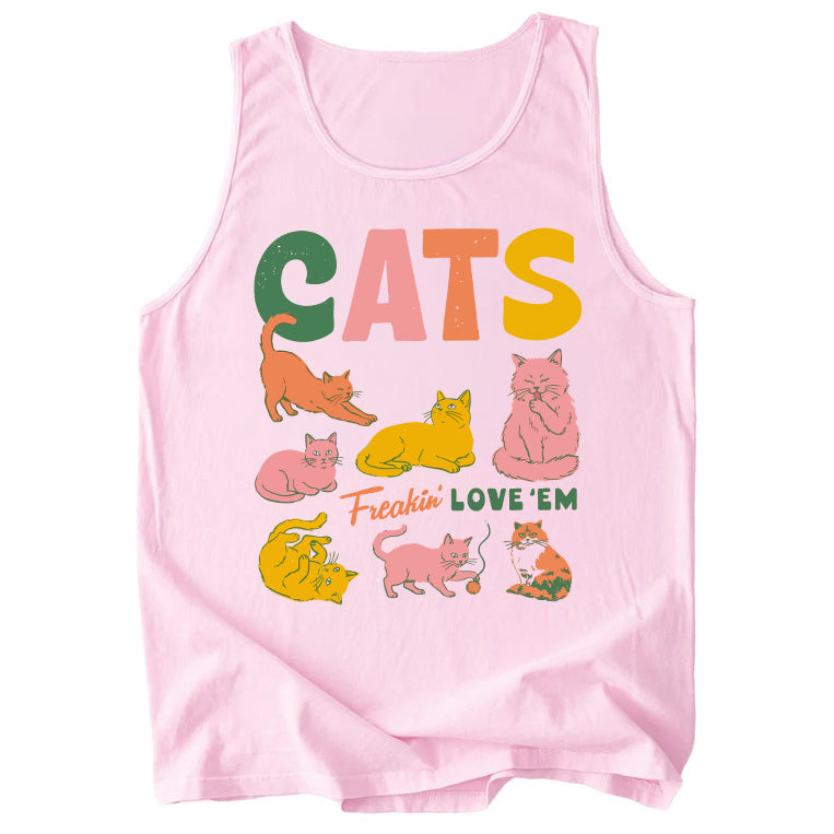 Cats Freakin' Love 'Em Comfort Colors Tank Top