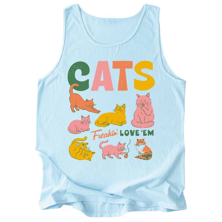 Cats Freakin' Love 'Em Comfort Colors Tank Top