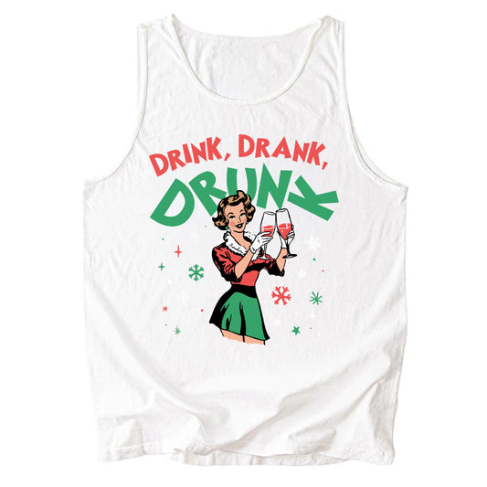 Drink Drank Drunk Comfort Colors Tank Top