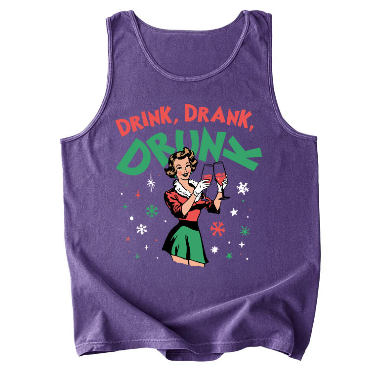 Drink Drank Drunk Comfort Colors Tank Top