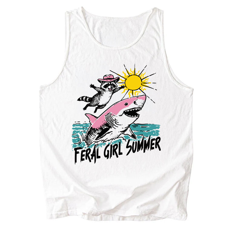 Feral Girl Summer Comfort Colors Tank Top