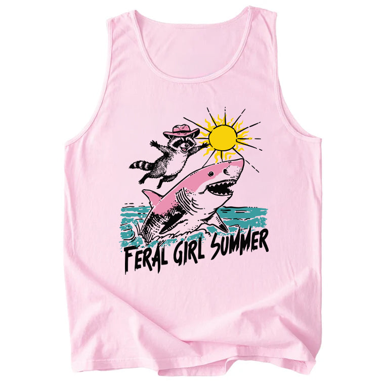 Feral Girl Summer Comfort Colors Tank Top