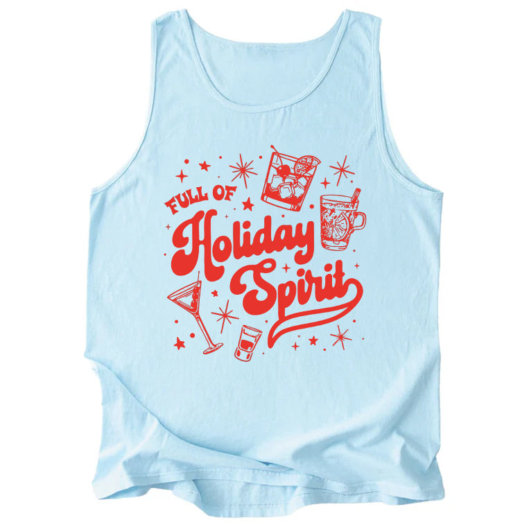 Full of Holiday Spirit Comfort Colors Tank Top