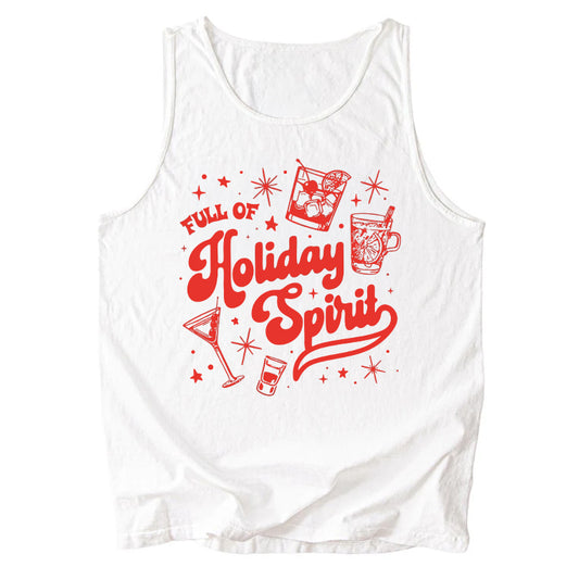 Full of Holiday Spirit Comfort Colors Tank Top