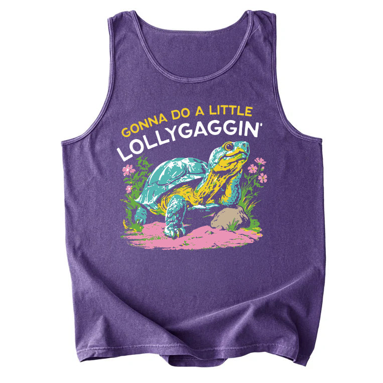 Gonna Do A Little Lollygaggin' Comfort Colors Tank Top