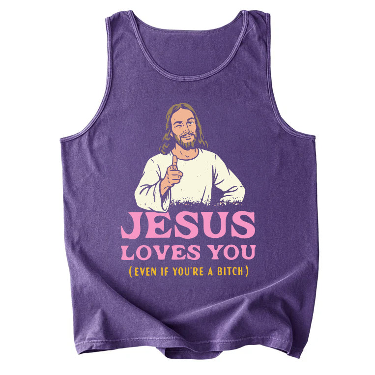 Jesus Loves You Comfort Colors Tank Top