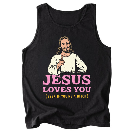 Jesus Loves You Comfort Colors Tank Top