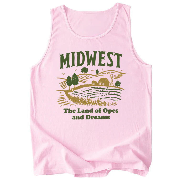 Midwest Land of Opes and Dreams Comfort Colors Tank Top