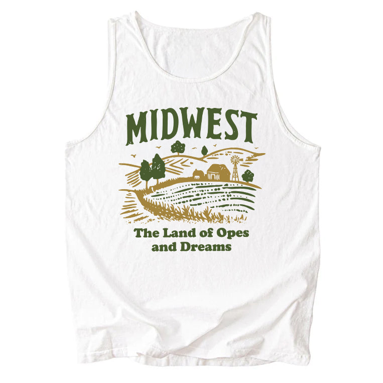 Midwest Land of Opes and Dreams Comfort Colors Tank Top