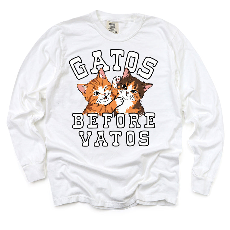 Gatos Before Vatos Long Sleeve Tee
