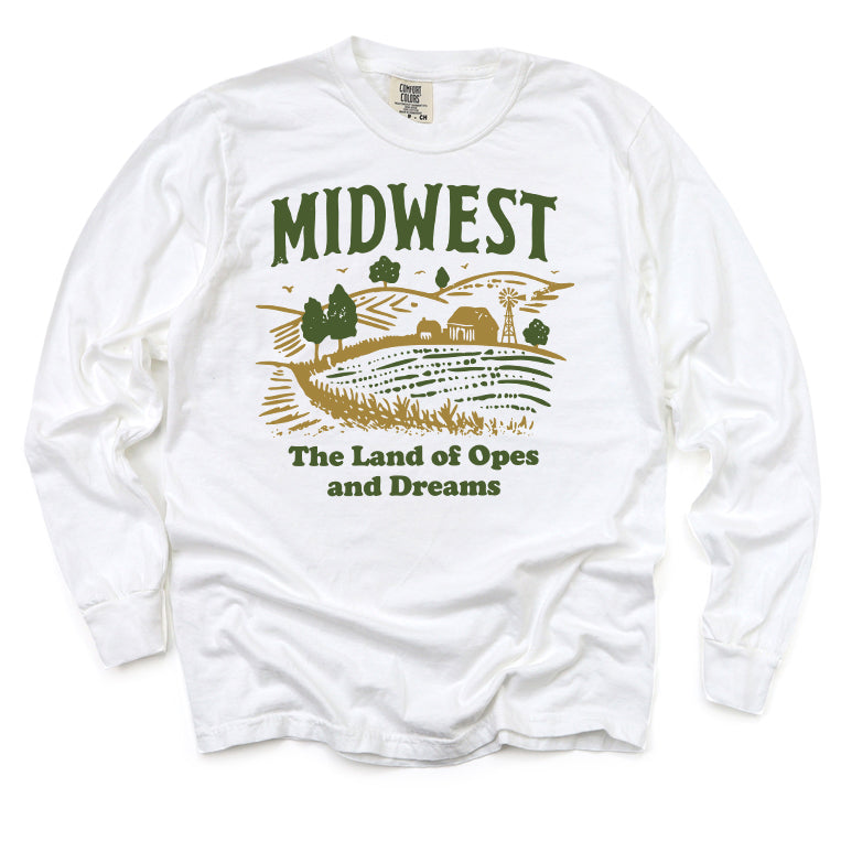 Midwest Land of Opes and Dreams Long Sleeve Tee
