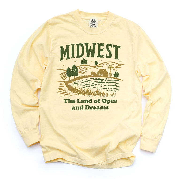 Midwest Land of Opes and Dreams Long Sleeve Tee