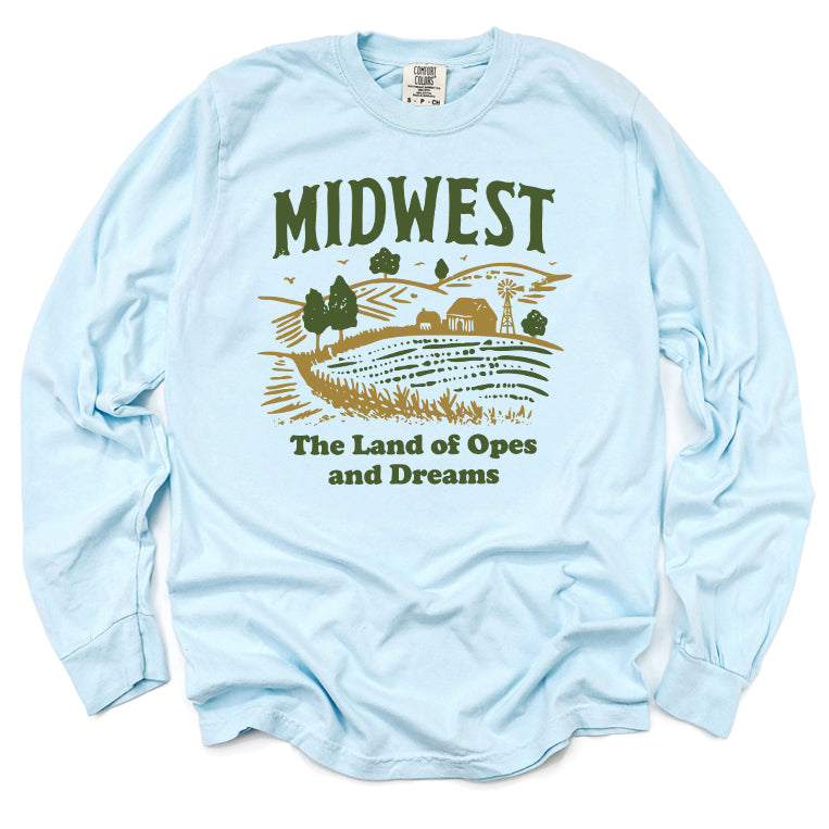 Midwest Land of Opes and Dreams Long Sleeve Tee