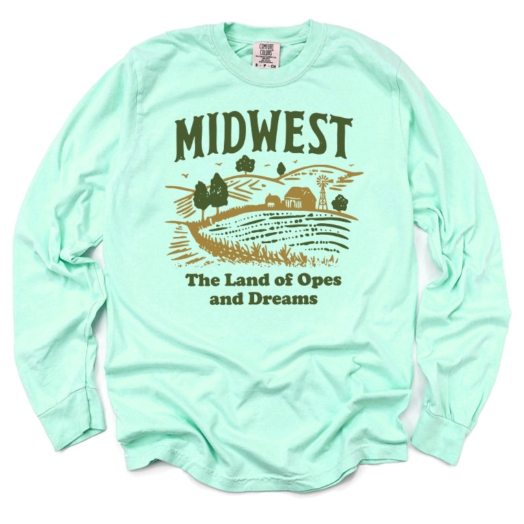 Midwest Land of Opes and Dreams Long Sleeve Tee
