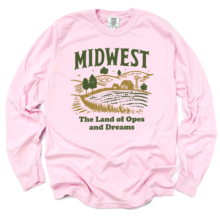 Midwest Land of Opes and Dreams Long Sleeve Tee