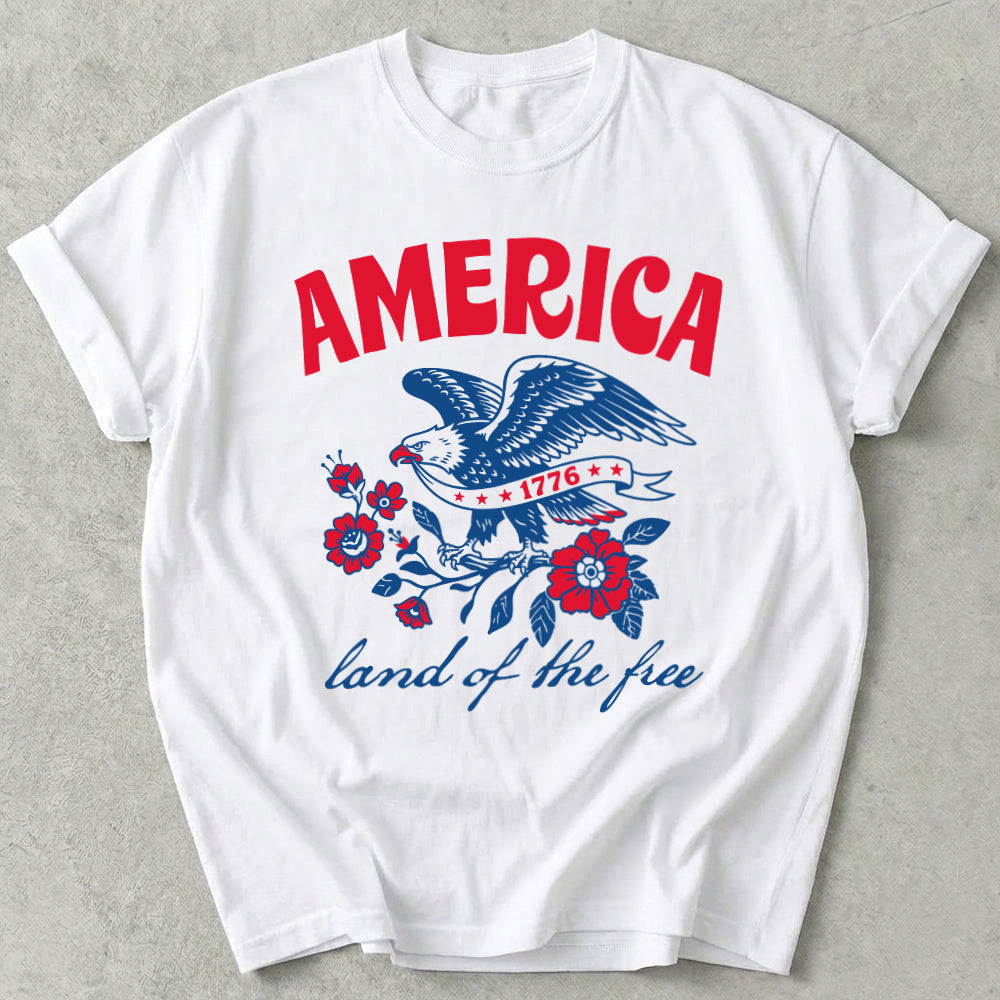America Land Of The Free Tee