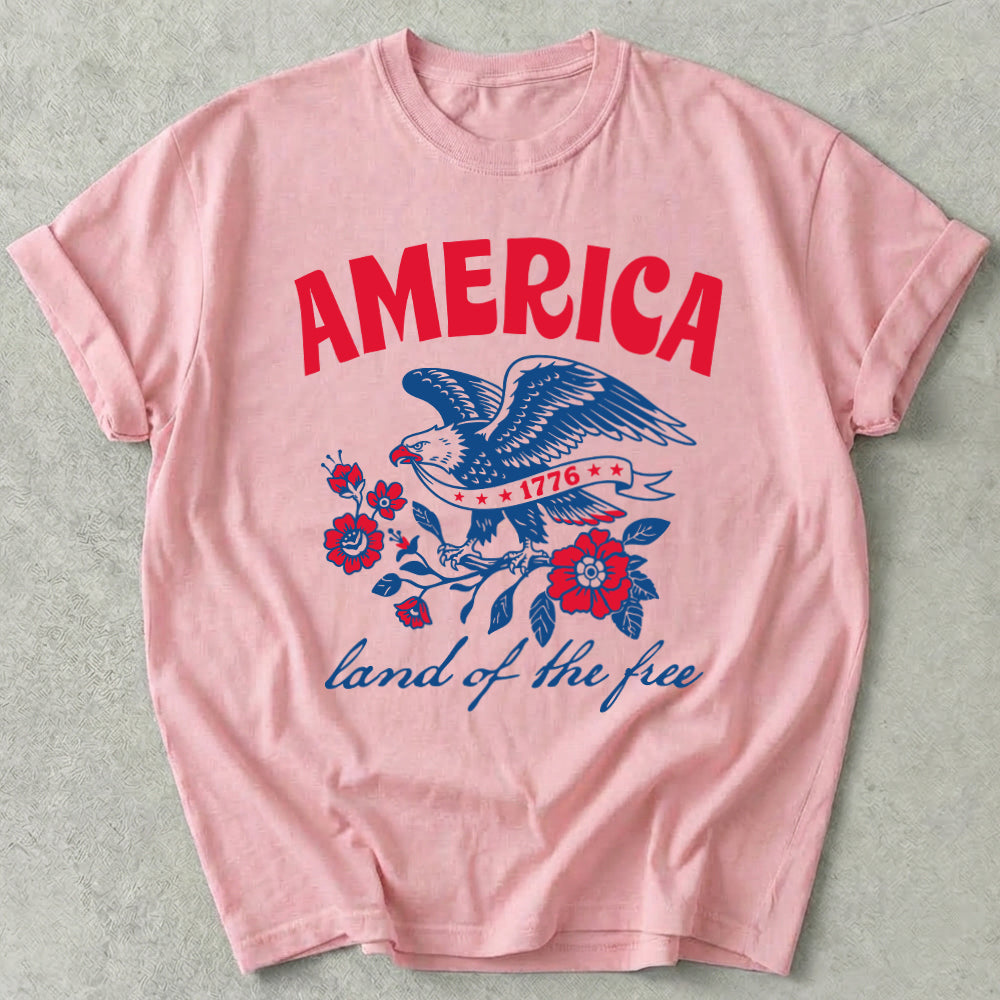 America Land Of The Free Tee